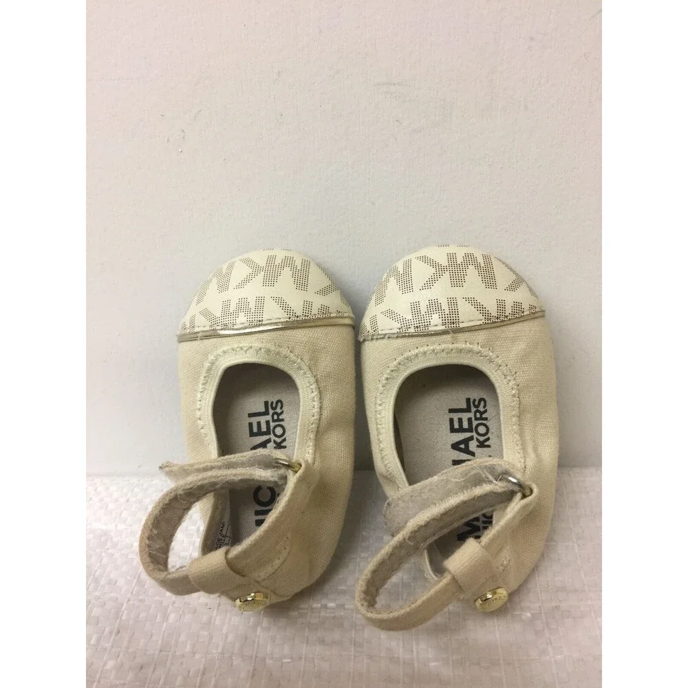 Michael Kors Infants Baby Grace Jami off white Shoes Size 1